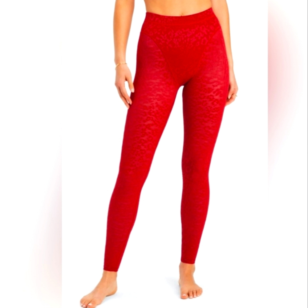 Fabletics red leggings leggins